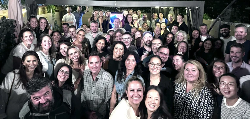 Connors families at the Back-to-School Night parent social