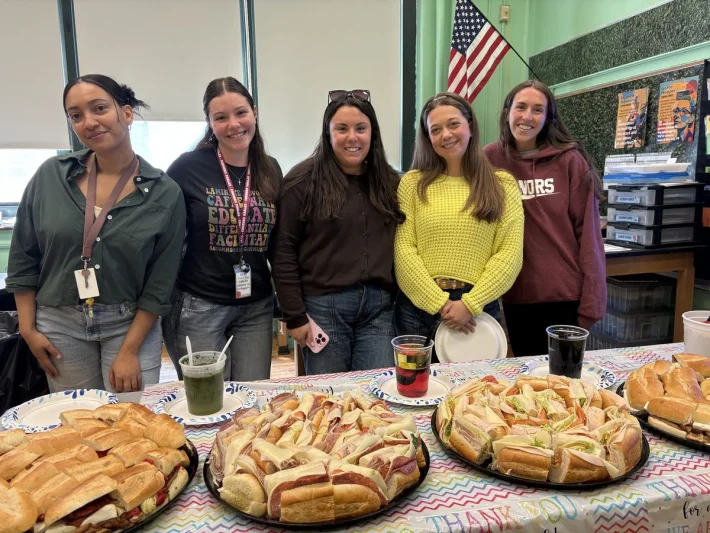 Connors staff at a Teacher + Staff Appreciation lunch